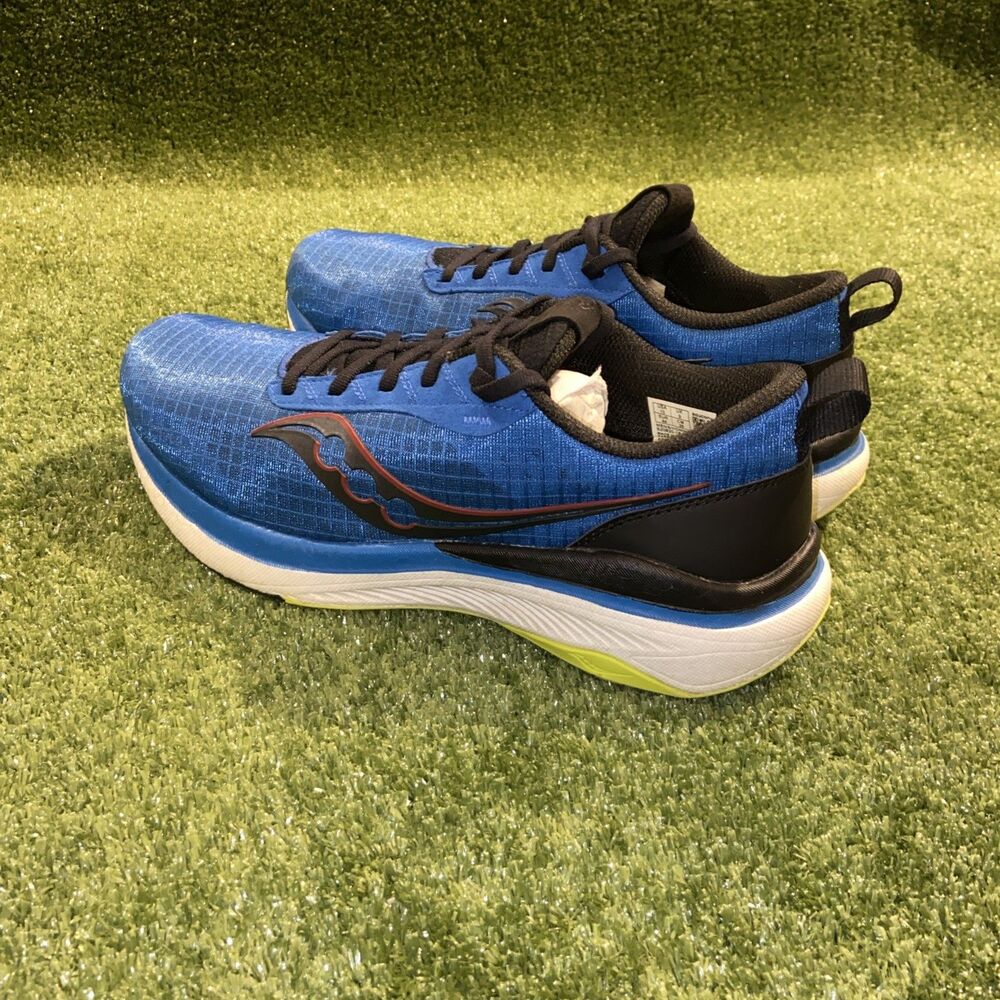 Saucony PWR Run Shoes Men’s 10 Blue Running Athletic Comfort Gym Sneakers
